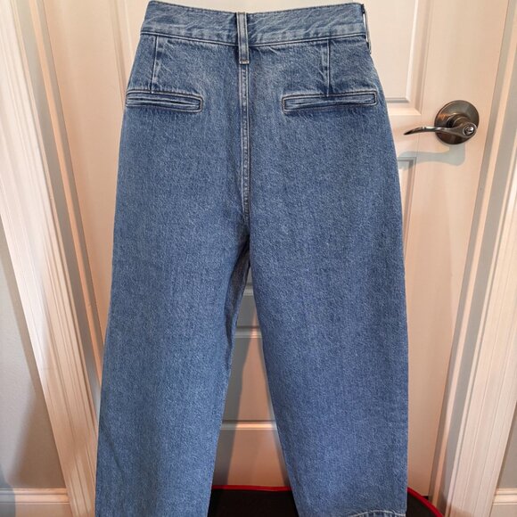 Edwin MAIIA Cropped Wide Leg Trouser Adjustable Waist Jeans One Way Color XS NWT - Picture 4 of 6